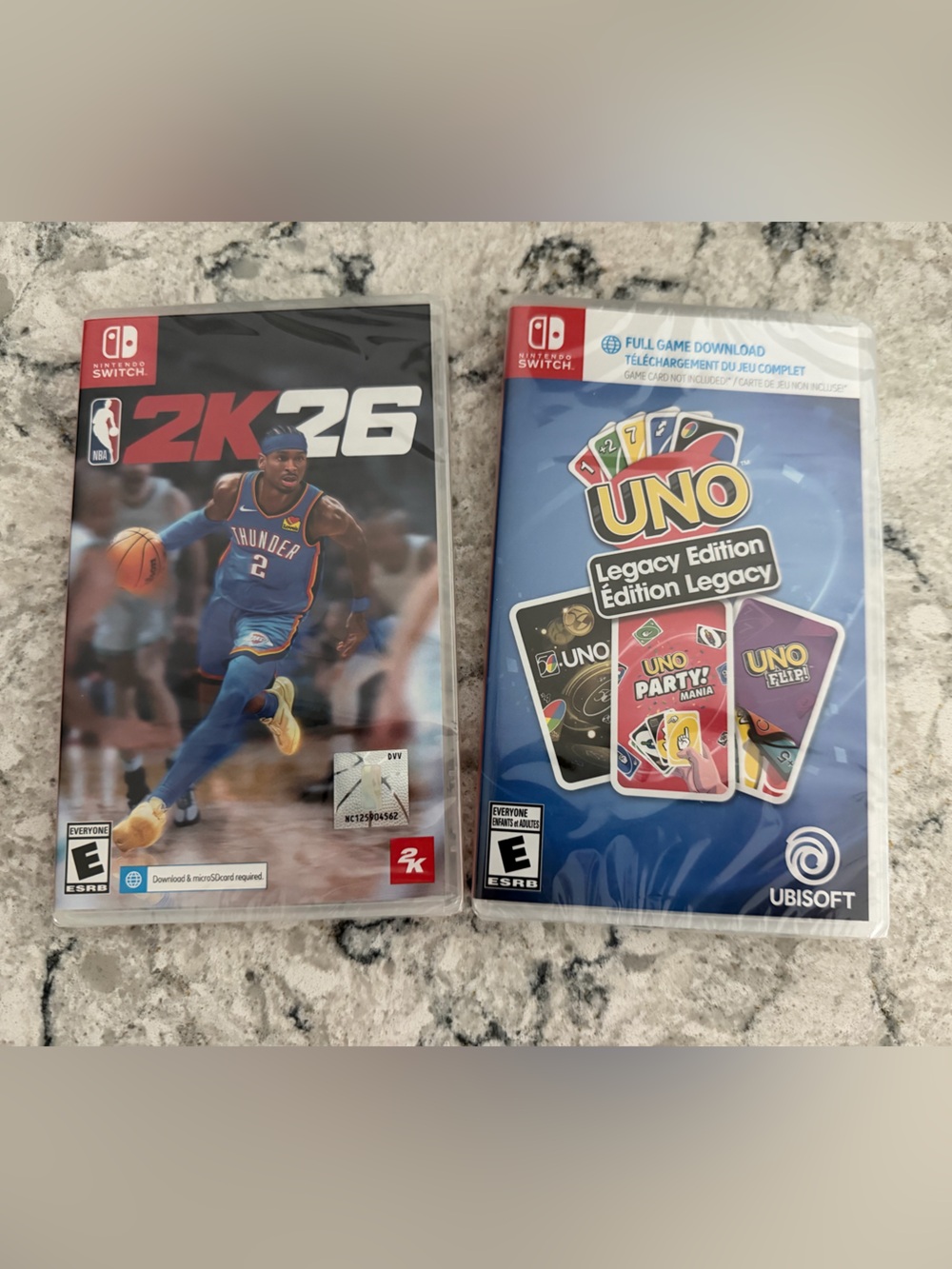 NBA 2K26 & UNO Legacy Edition Nintendo Switch Bundle